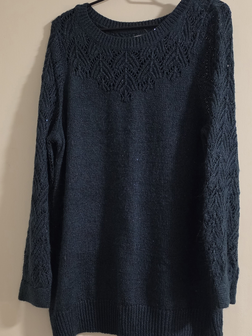 Maurices Navy Textured Crewneck Sweater